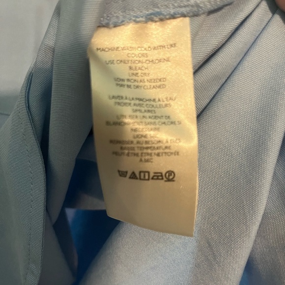 Maeve Light Blue Button Down Shirt NWOT oversized fit - Picture 9 of 11